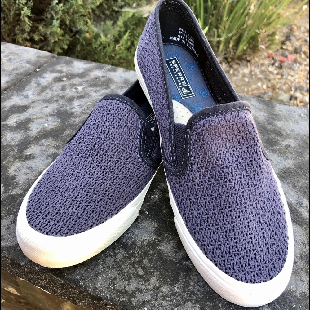 SPERRY Seaside Open Mesh slip on sneakers SZ 6.5